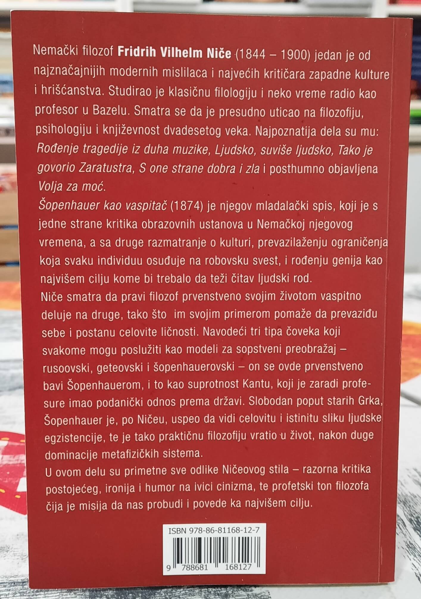 Šopenhauer kao vaspitač - Fridrih Niče