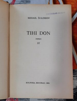 Tihi Don IV - Mihail Šolohov