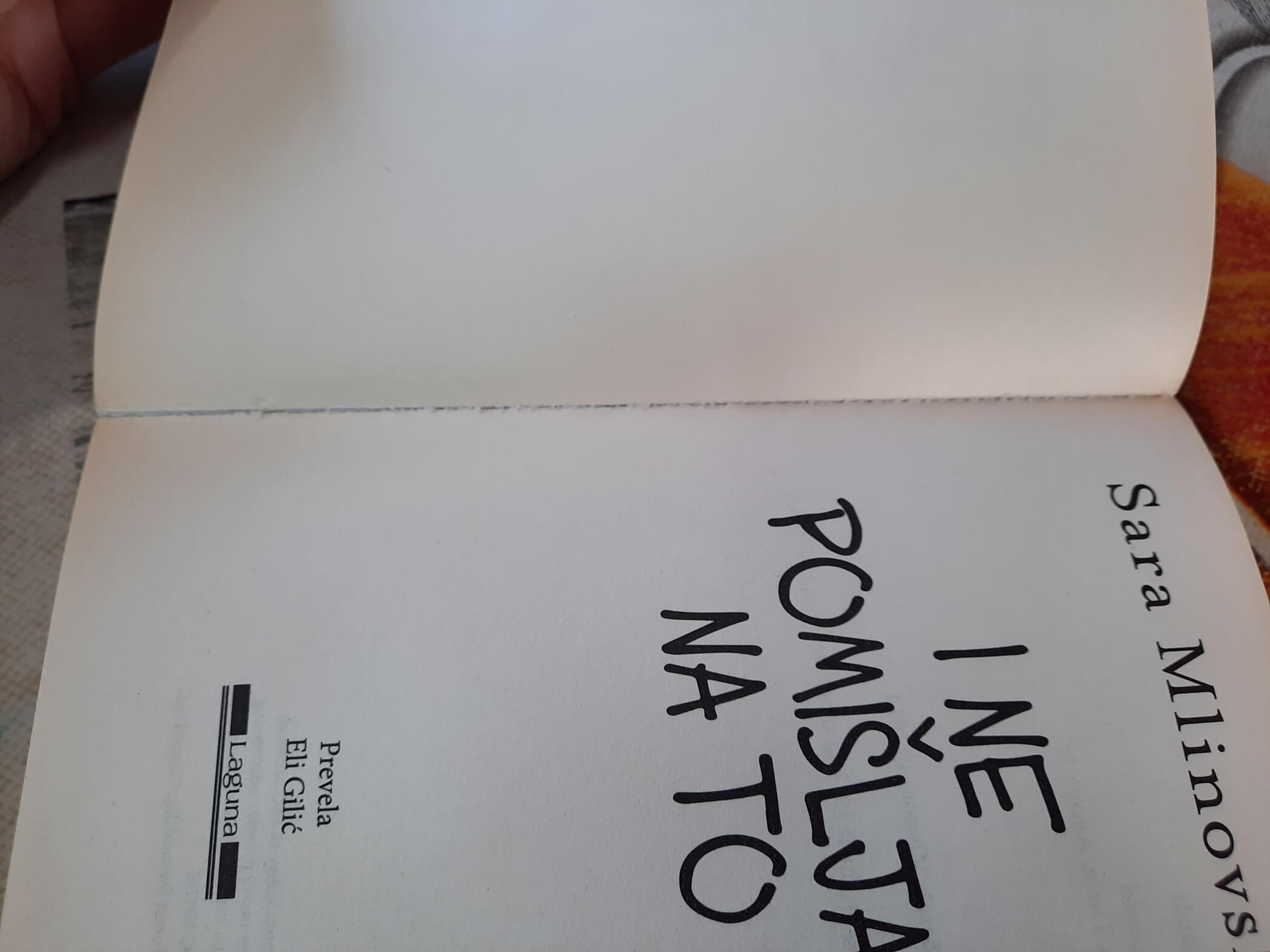 I ne pomišljaj na to - Sara Mlinovski