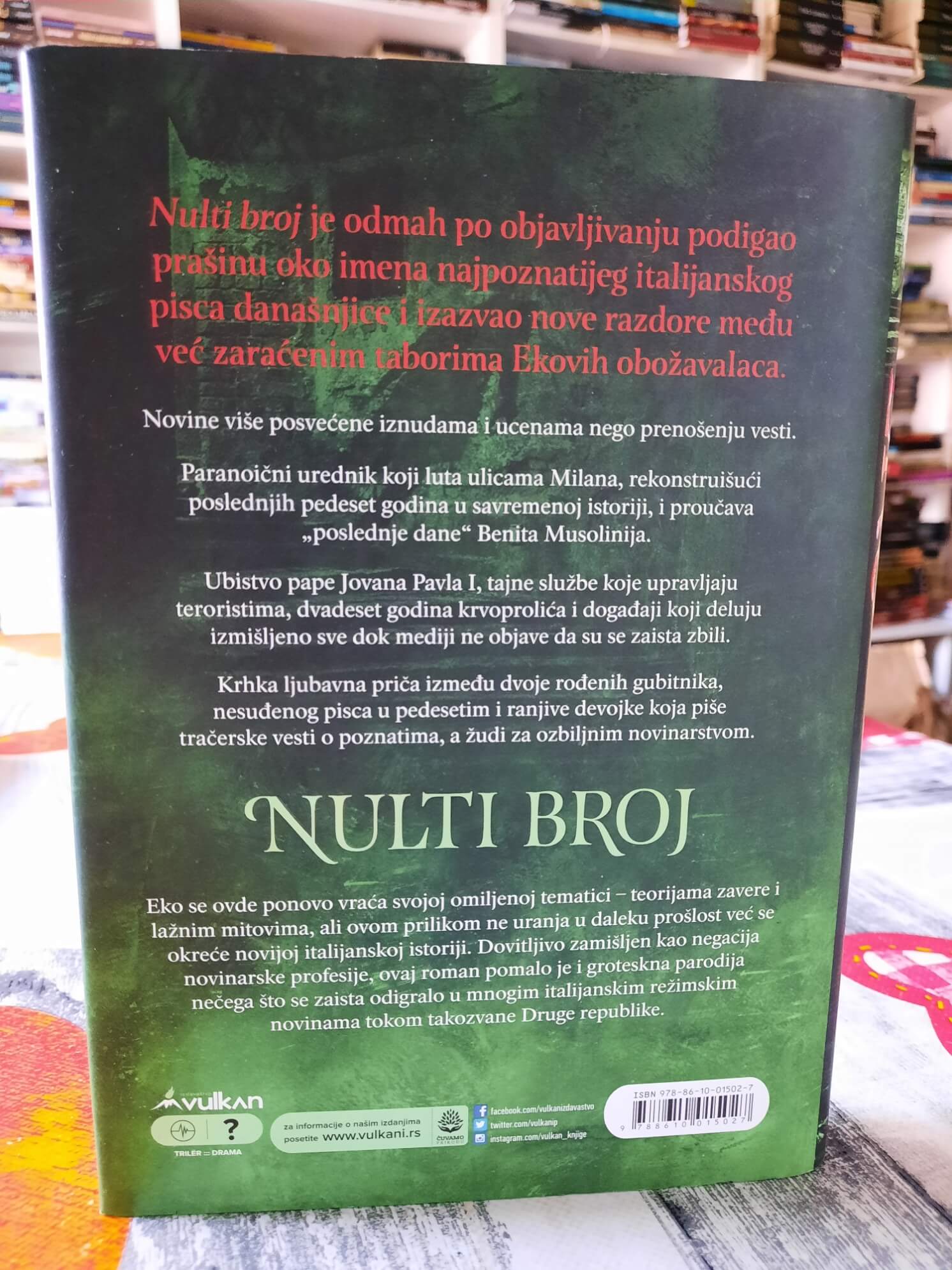 Nulti broj - Umberto Eko