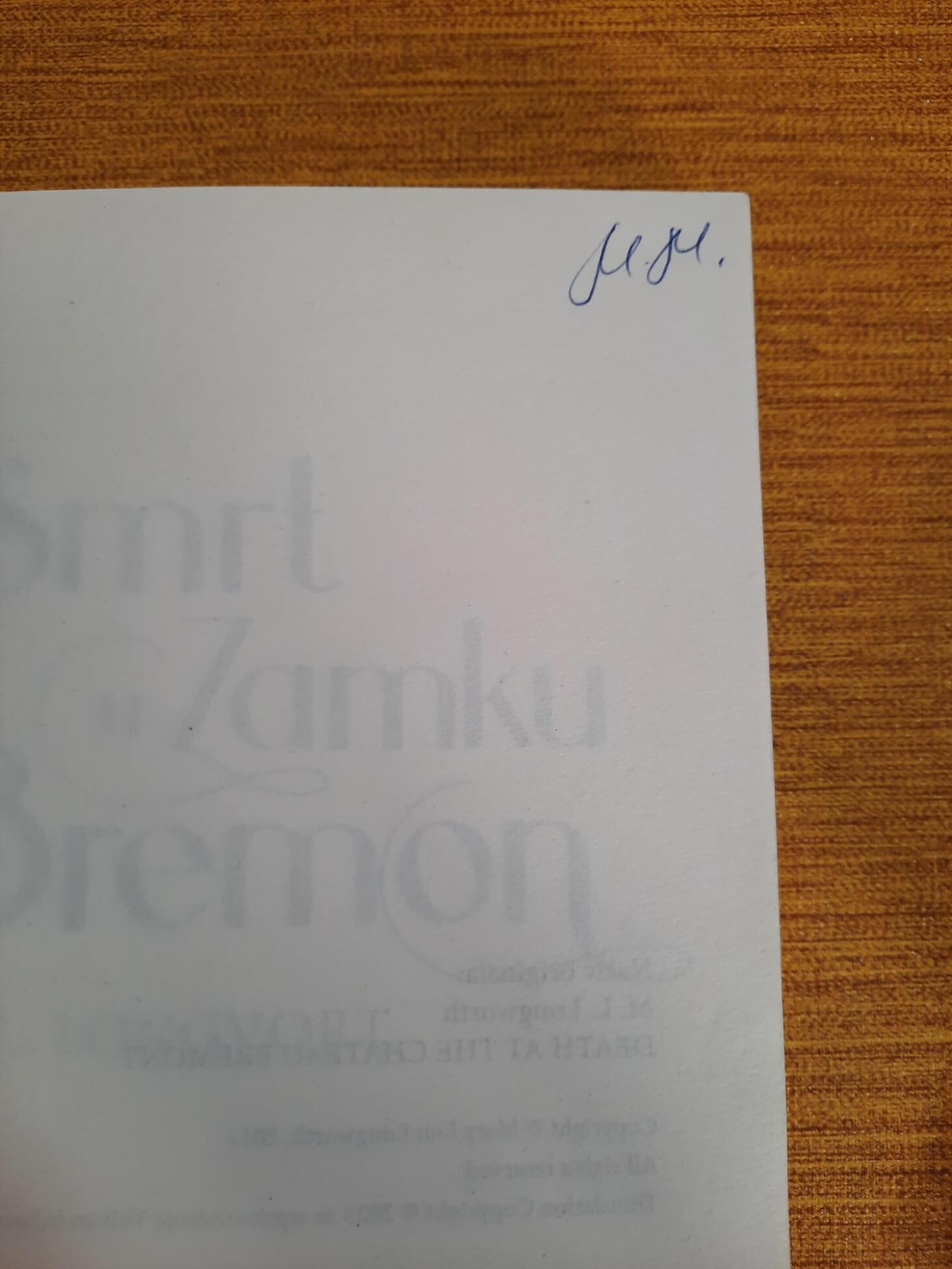 Smrt u zamku Bremon - M.L. Longvort