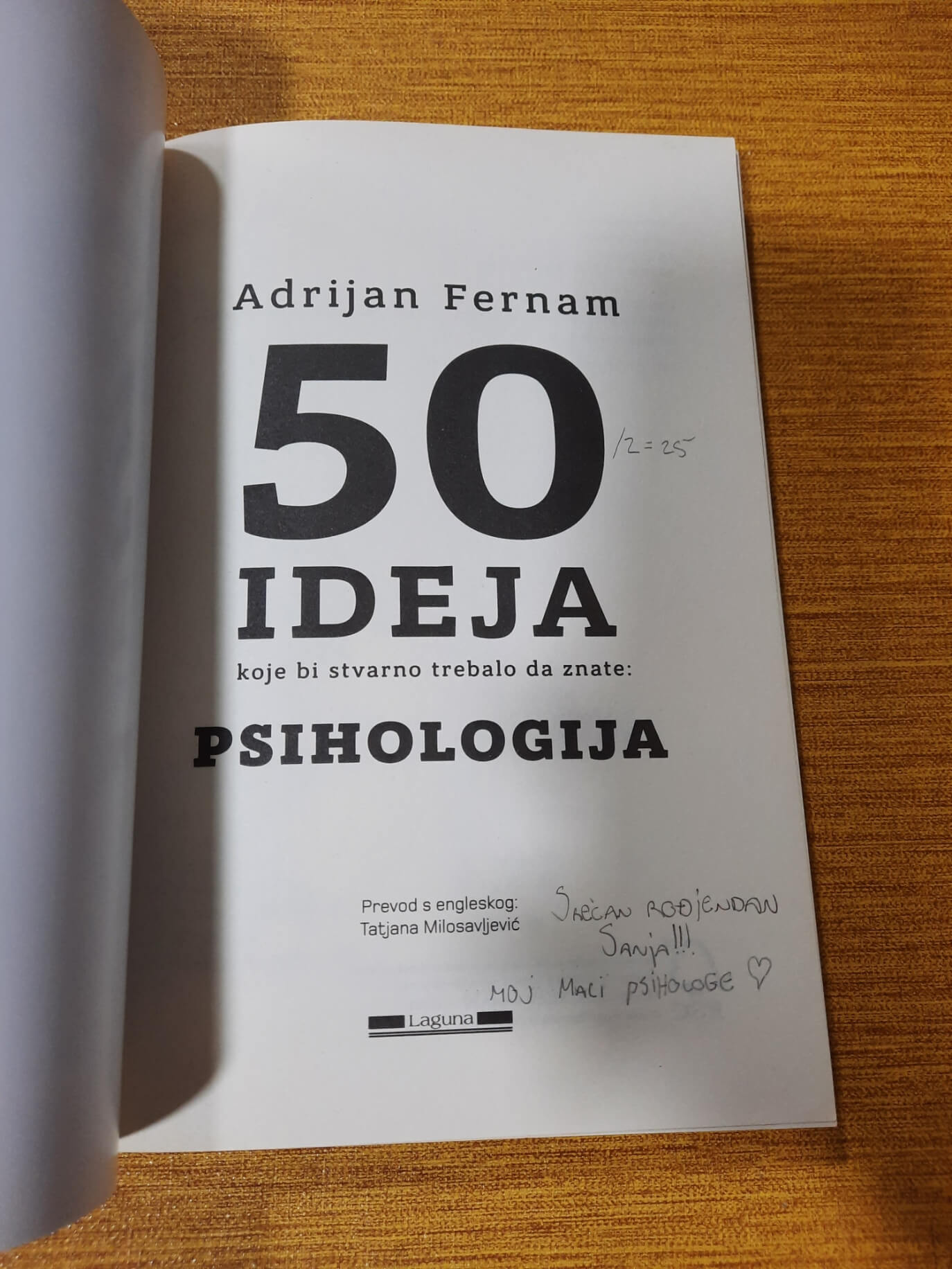 50 ideja koje stvarno trebalo da znate Psihologija - Adrijan Fernam