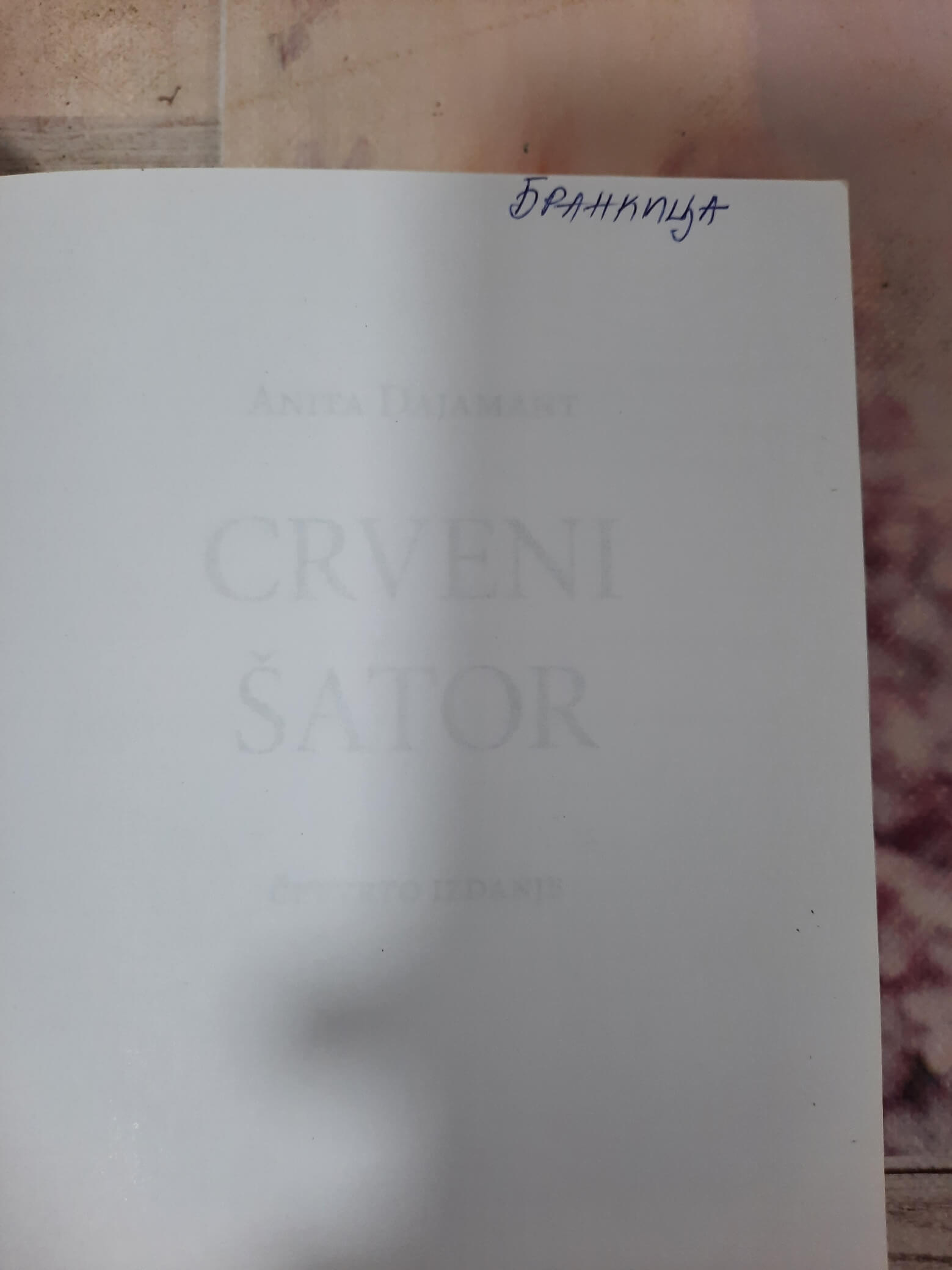 Crveni šator – Anita Dajamant