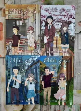 Oblik glasa (A Silent Voice) – Komplet tomovi 1, 2, 3 i 4 - Jošitoki Oima
